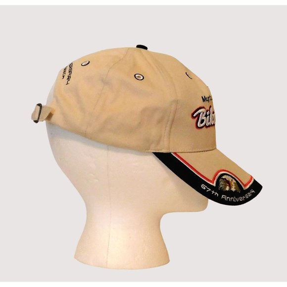 Myrtle Beach Bike Week 2007 Eagle Ball Cap 67th Anniversary Beige Adj Strap - Picture 5 of 10